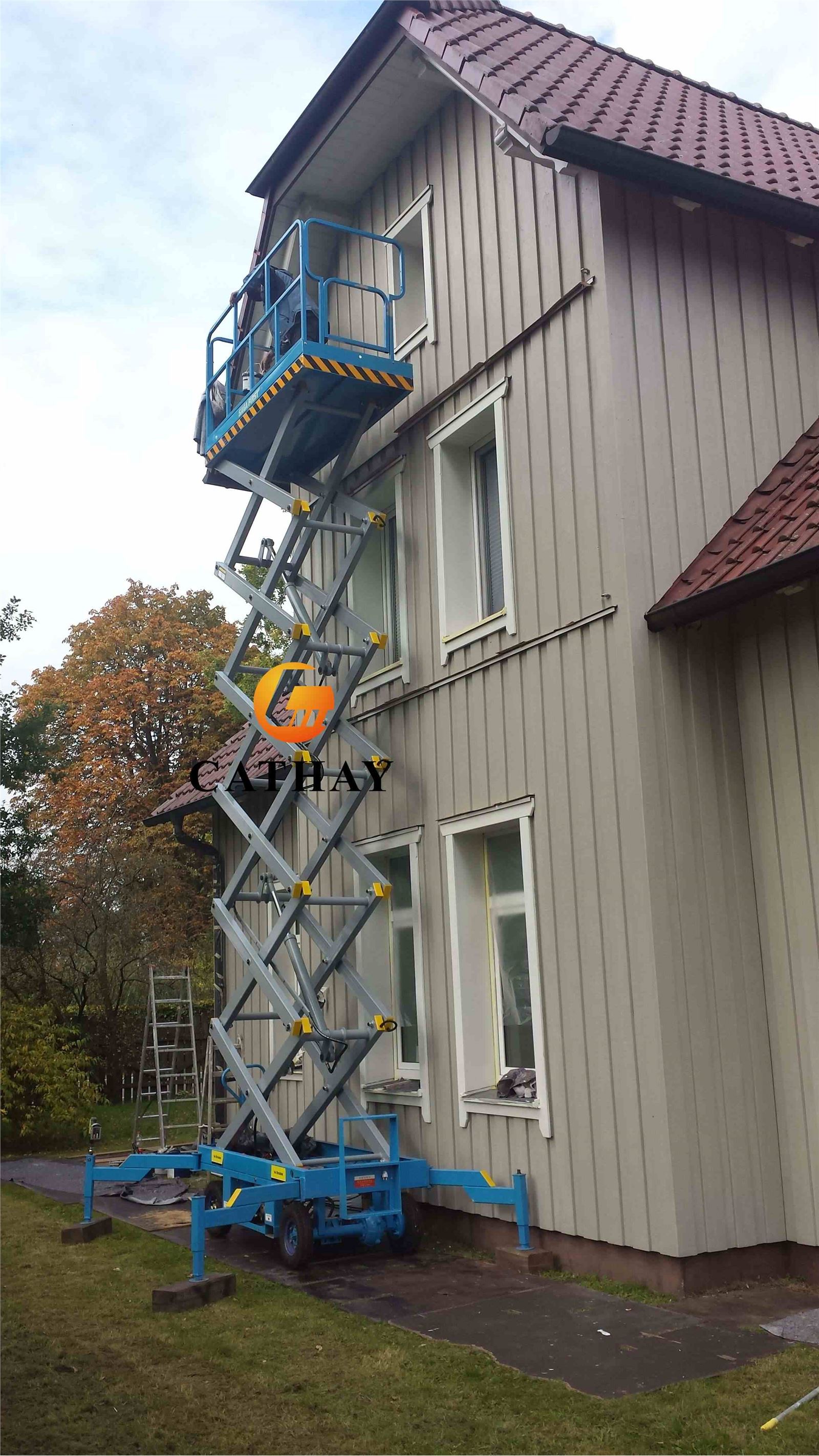 Cathaylift 8m mobile scissor lift semi electric model from Germany -Shandong Cathay Machinery Co Ltd Cathaylift 8m mobile scissor lift semi electric model from Germany -Shandong Cathay Machinery Co Ltd